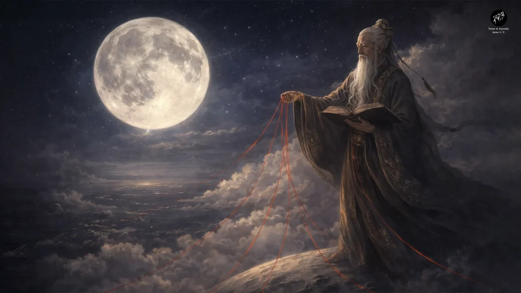 La leyenda del anciano de la luna y el Hilo Rojo del Destino
