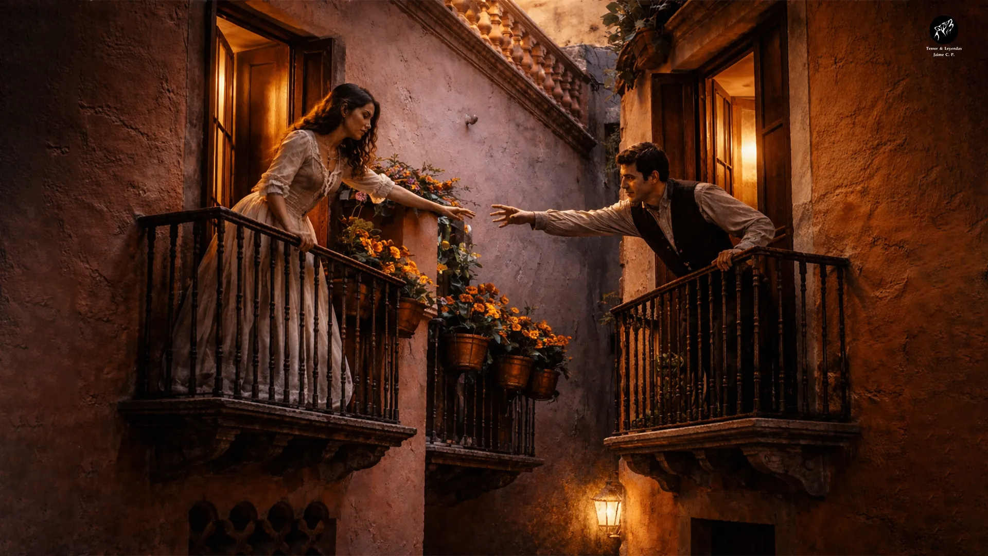 Des balcons en bois se font face sur le Callejón del Beso de Guanajuato, théâtre d’une célèbre légende mexicaine d’amour tragique.