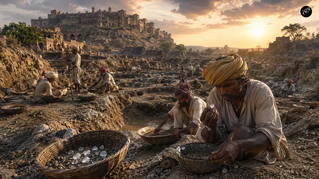 Minas de Golconda en la India donde fue encontrado el Diamante Hope.